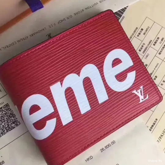 pocket Louis supreme wallet Vuitton 0707